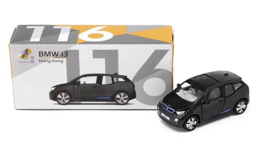 [ Back-order ] TINY ATC64397 1:64 Tiny City No.116 BMW i3 (Mineral Gray B39) Diecast