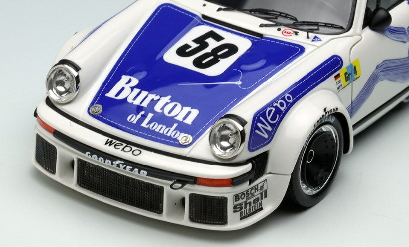 [ Back-order ] Make Up EIDOLON EM549 1:43 Porsche 934 Turbo "Burton" Le Mans 24h 1977 Class Winner No.58