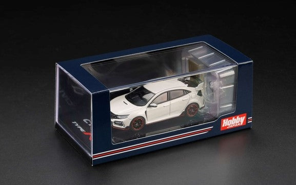 [ Back-order ] Hobby Japan HJ642055AW 1:64 Honda Civic Type R (FK8) 2020 with Engine Display Model Championship White