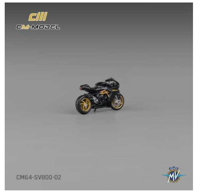CM-Model CM64-sv800-02 1:64 Scale MV Agusta Superveloce SV800 Black