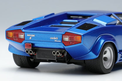 [ Back-order ] Make Up EIDOLON EM652C 1:43 Lamborghini Countach LP5000 QV 1988 Metallic Blue