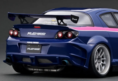 [ Back-order ] ignition model IG3181 1:18 Mazda RX-8 (SE3P) RE Amemiya Blue/Pink