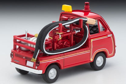 LV-68c TOMYTEC Tomica LV 1:64 Subaru Sambar Pump Fire Truck with Figure