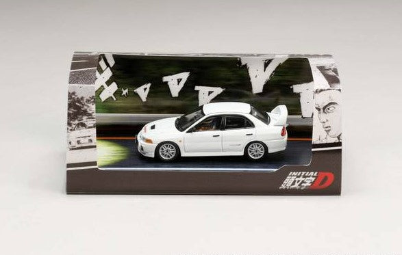 HJ642011D Hobby Japan 1:64 Mitsubishi Lancer RS Evolution IV / Initial D VS Takumi Fujiwara w/Figure