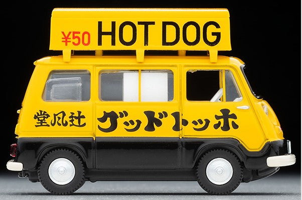 LV-201a TOMYTEC Tomica Limited Vintage 1:64 Subaru Sambar Light Van Hot Dog Shop Yellow / Black