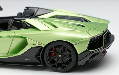 [ Back-order ] Make Up EIDOLON EM635C 1:43 Lamborghini Aventador LP780-4 Ultime Roadster 2021 Verdeisaka / Black Accent