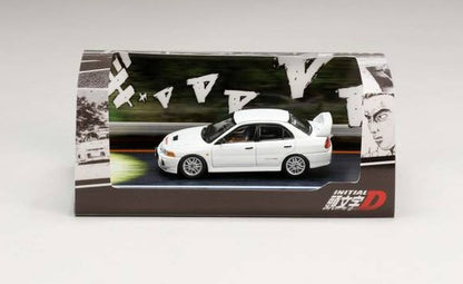 [ Back-order ] Hobby Japan HJ642011D 1:64 Mitsubishi Lancer RS Evolution IV / Initial D VS Takumi Fujiwara with Seiji Iwashiro driver figure