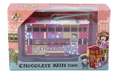 [ Back-order ] TINY CCRA002 1:120 Tiny City Chocolate Rain Streetcar Diecast