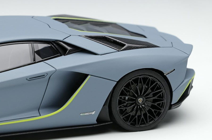 [ Back-order ] Make Up EIDOLON EM597B 1:43 Lamborghini Aventador S Japan Limited Edition 2021 Grigio Vulcano (Matte Gray)