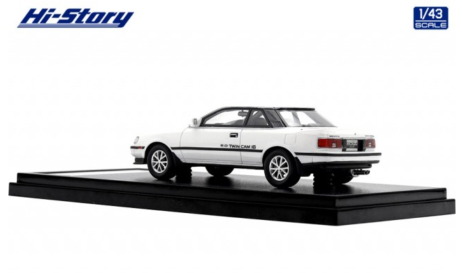 [ Back-order ] Hi-Story HS455WH 1:43 Toyota CORONA COUPE 2000 GT-R (1985) Super White II Resin