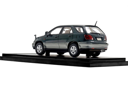 [ Back-order ] Hi-Story HS449GR 1:43 Toyota HARRIER 3.0 FOUR G Package (1997) Green Mica Resin