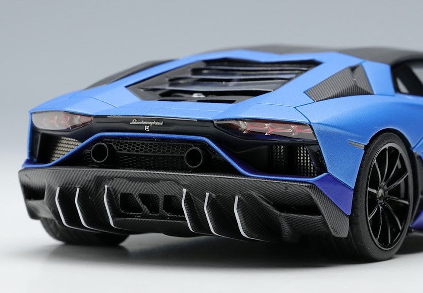 [ Back-order ] Make Up EIDOLON EM634A 1:43 Lamborghini Aventador LP780-4 Ultime 2021 (Diansus wheel) Blue Arione / Blue Mecht