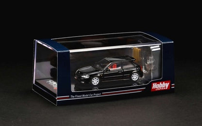 [ Back-order ] Hobby Japan HJ642016BK 1:64 Honda CIVIC TYPE R (GF-EK9) with Engine Display Model Starlight Black Pearl