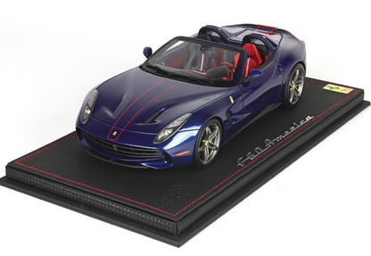 P18125G BBR 1:18 Ferrari F60 America 2014 Blu Tour Fr./Livery Rosso Corsa model car