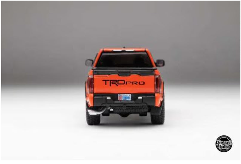 DTG0024-SO GCD Gaincorp Products 1:64 Toyota Tundra TRD PRO Solar Octane DiecastTalk Special Order