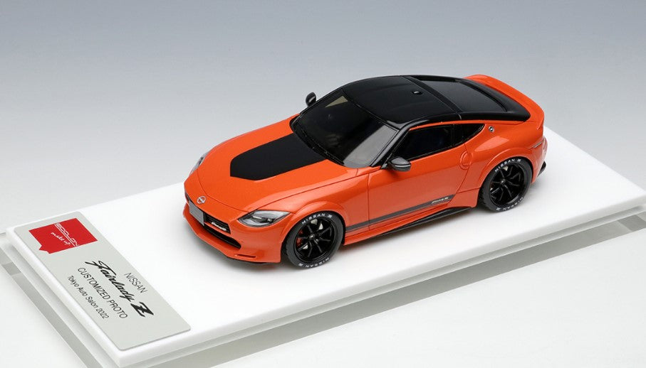 [ Back-order ] Make Up EIDOLON EM650 1:43 Nissan Fairlady Z Customized Proto Tokyo Auto Salon 2022 Orange