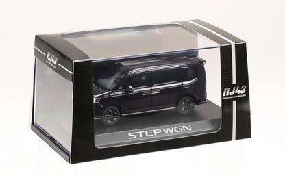 [ Back-order ] Hobby Japan HJ432004P 1:43 Honda STEP WGN e:HEV SPADA Twilight Mist Black Pearl