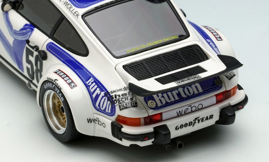 [ Back-order ] Make Up EIDOLON EM549 1:43 Porsche 934 Turbo "Burton" Le Mans 24h 1977 Class Winner No.58