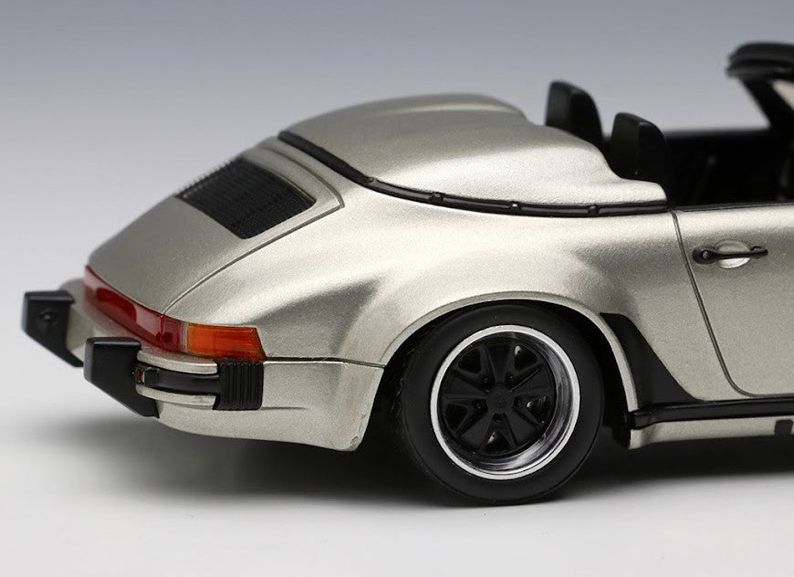 [ Back-order ] Make Up VISION VM138G 1:43 Porsche 911 Carrera 3.2 Speedster Turbo Look 1989 Linen Gray Metallic