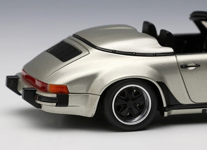 [ Back-order ] Make Up VISION VM138G 1:43 Porsche 911 Carrera 3.2 Speedster Turbo Look 1989 Linen Gray Metallic