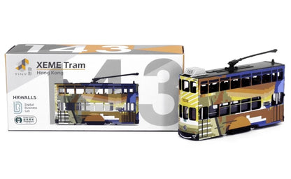 [ Back-order ] TINY ATC65029 1:120 Tiny City No.143 HKWalls Tram Diecast