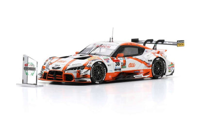 43SGT2023 SPARK 1:43 au TOM'S GR Supra #36 TGR TEAM au TOM'S Champion GT500 SUPER GT 2023 Sho Tsuboi - Ritomo Miyata Champion Board included