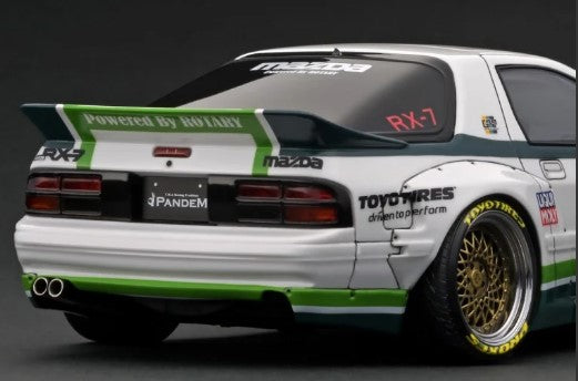 [ Back-order ] ignition model IG2913 1:18 PANDEM RX-7 (FC3S) White/Green