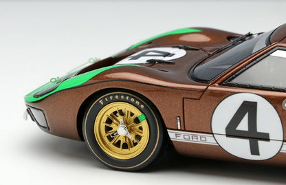 [ Back-order ] Make Up EIDOLON EM301E 1:43 GT40 Mk.II Le Mans 24h 1966 "Hallman Moody" #4