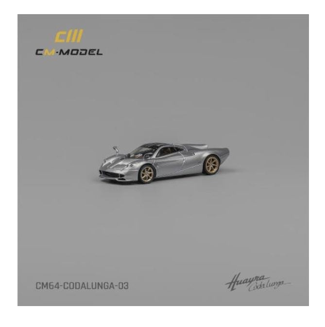 CM64-Codalunga-03 CM-MODEL 1:64 Pagani Codalunga Metallic Silver