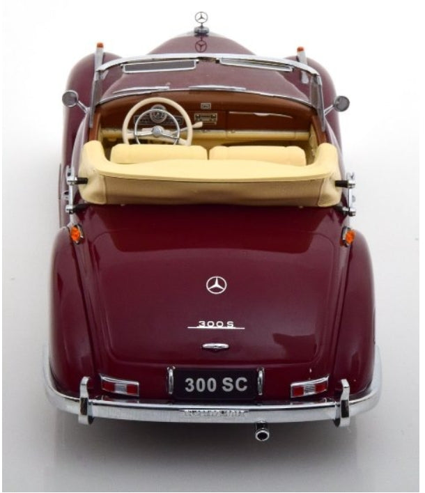 KKDC180942 KK scale 1:18 Mercedes 300 SC W188 Cabrio 1957 Dark Red