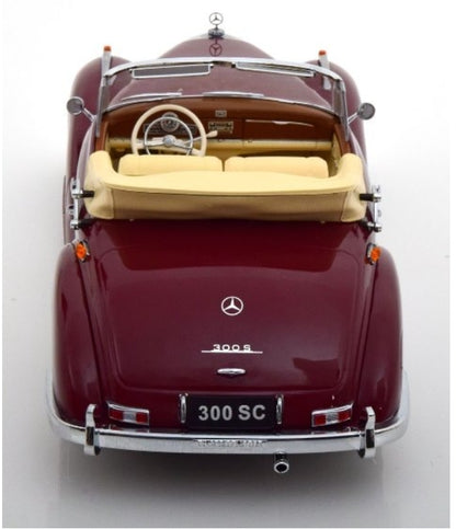 KKDC180942 KK scale 1:18 Mercedes 300 SC W188 Cabrio 1957 Dark Red