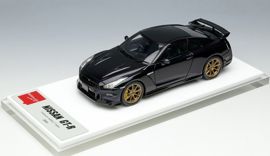 [ Back-order ] Make Up EIDOLON EM684F 1:43 Nissan GT-R Premium Edition T-spec 2024 Midnight Purple