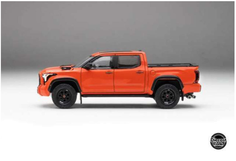 DTG0024-SO GCD Gaincorp Products 1:64 Toyota Tundra TRD PRO Solar Octane DiecastTalk Special Order