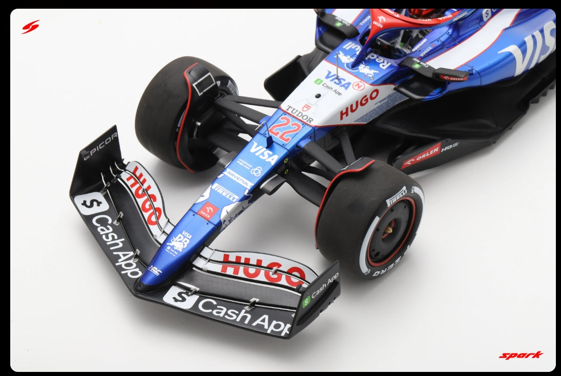 18S985 Spark 1:18 Visa Cash App RB Formula One Team VCARB 01 #22 TBC Saudi Arabia Saudi Arabian GP2024 Yuki Tsunoda