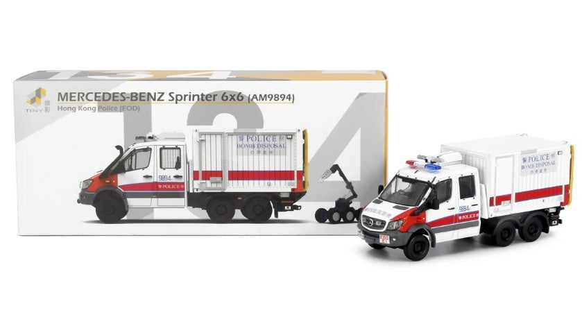 [ Back-order ] TINY ATC64815 1:76 Tiny City No.134 Mercedes Benz Sprinter FL 6x6 EOD (Red White) Diecast