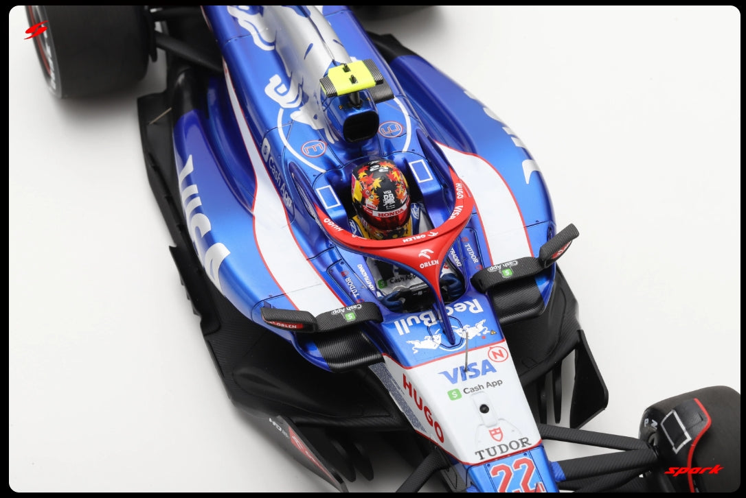 18S985 Spark 1:18 Visa Cash App RB Formula One Team VCARB 01 #22 TBC Saudi Arabia Saudi Arabian GP2024 Yuki Tsunoda