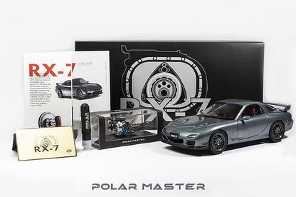 [ Back-order ] POLER MASTER MODELS PLM22001-04 1:18 Mazda RX-7 SPIRIT R Metallic Grey