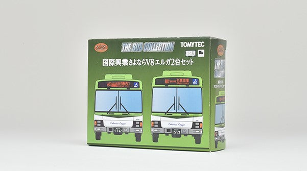 [ Back-order ] TOMYTEC 330035 The Bus Collection / Bus Colle Kokusai Kogyo Goodbye V8 Erga 2Set  Diorama Supplies