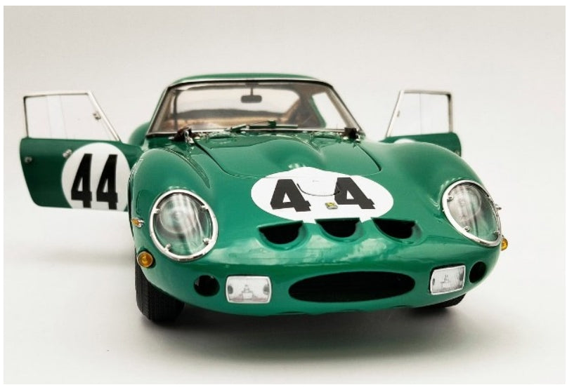 M-248 CMC 1:18 Ferrari 250 GTO, RHD, Chassis #4491 2nd at GT+2.0-British GP GT race Silverstone 1963, David Piper, #44