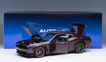 71771 AUTOart 1:18 Dodge Challenger R/T Scat Pack Widebody 2022 (HELLRAISIN / Metallic Purple)