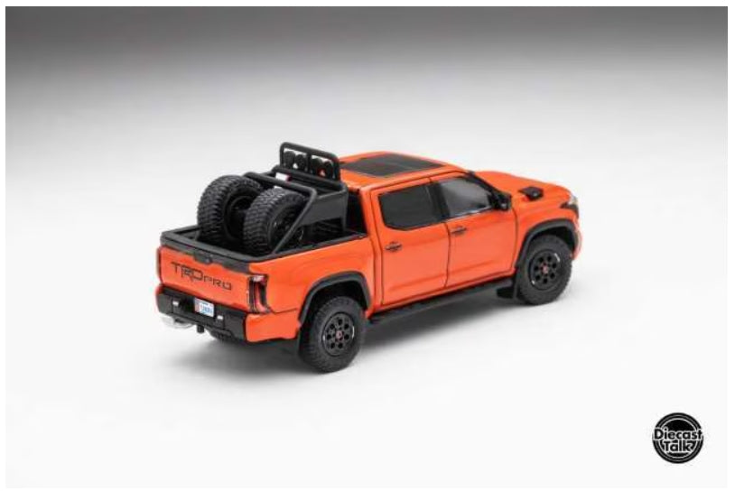 DTG0024-SO GCD Gaincorp Products 1:64 Toyota Tundra TRD PRO Solar Octane DiecastTalk Special Order