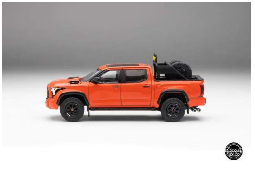 DTG0024-SO GCD Gaincorp Products 1:64 Toyota Tundra TRD PRO Solar Octane DiecastTalk Special Order