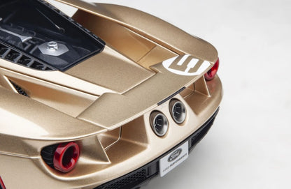 72928 AUTOart 1:18 Ford GT Holman Moody Heritage Edition Gold / Red