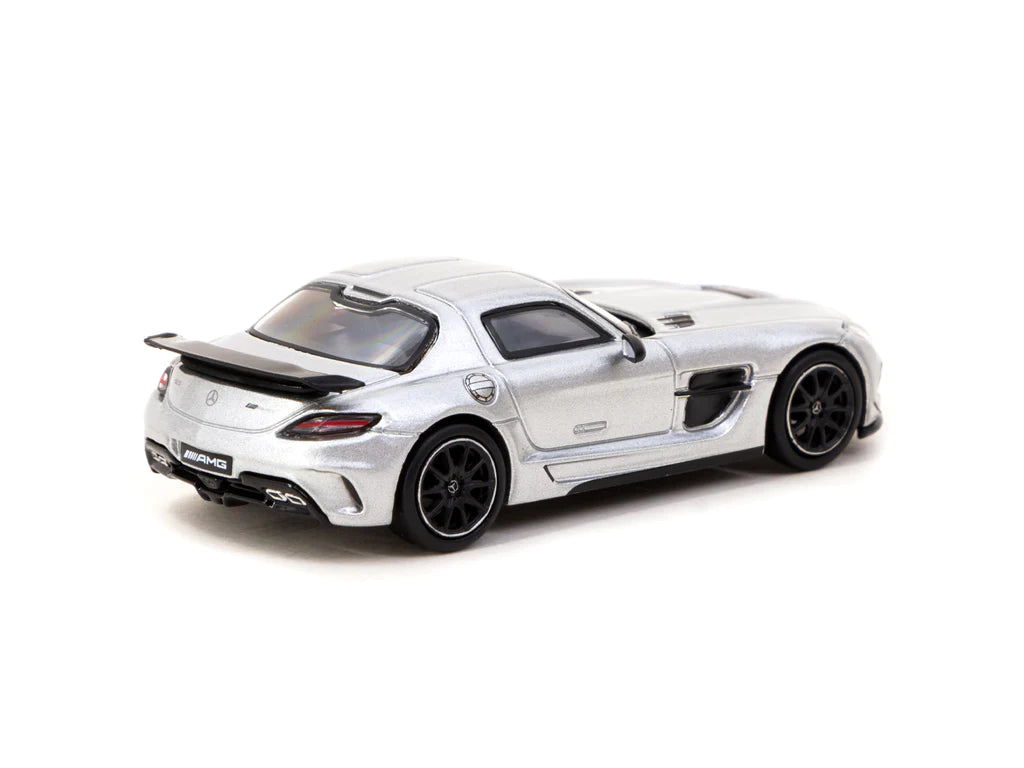 [ Back-order ] Tarmac Works T64G-027-SL 1:64 Mercedes-Benz SLS AMG Coupe Black Series Silver Metallic