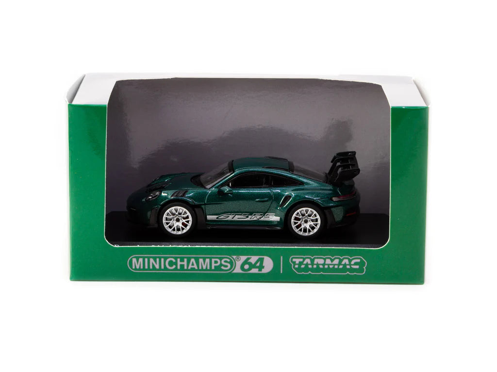 [ Back-order ] Tarmac Works T64MC-005-GR 1:64 Porsche 911 (992) GT3 RS Porsche Racing Green Metallic