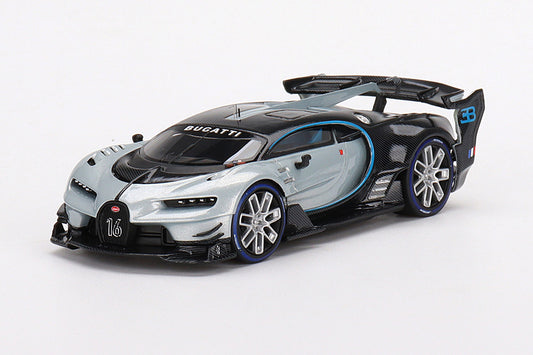 [ Back-order ] TSM TSM430593 1:43 Bugatti Vision Gran Turismo Silver model car