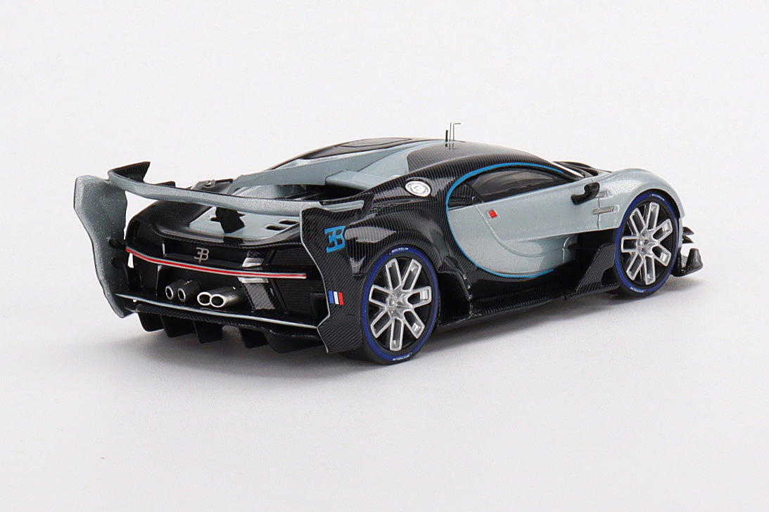 [ Back-order ] TSM TSM430593 1:43 Bugatti Vision Gran Turismo Silver model car