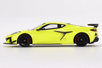 [ Back-order ] TSM TSM430670 1:43 Chevrolet Corvette Z06 2023 Accelerate Yellow model car