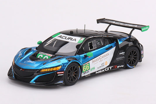 [ Back-order ] TSM TSM430681 1:43 Acura NSX GT3 EVO22 IMSA Daytona 24 Hours 2022 #66 Gradient Racing model car