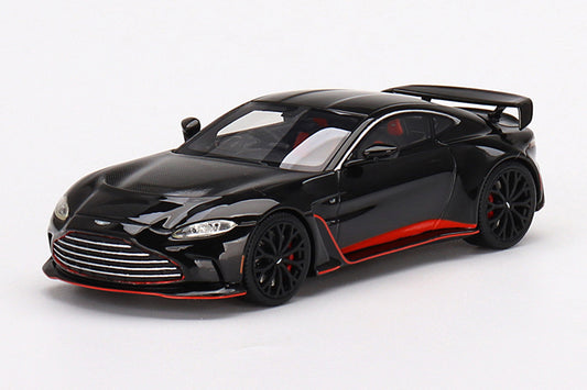[ Back-order ] TSM TSM430698 1:43 Aston Martin V12 Vantage Jet Black model car